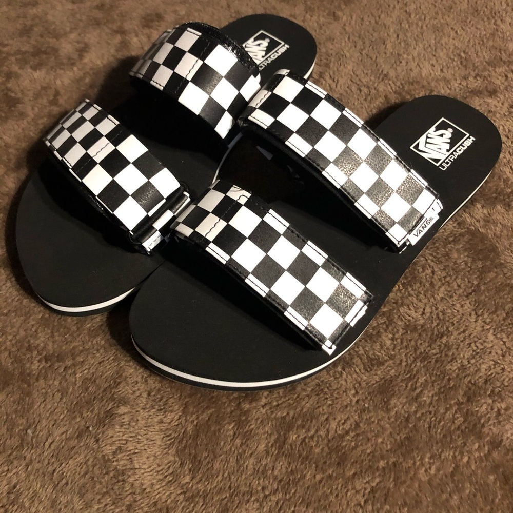 Vans checkered slides